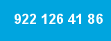 922 126 41 86 922 126 41 86